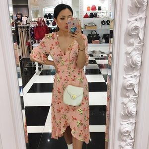 Floral wrap dress